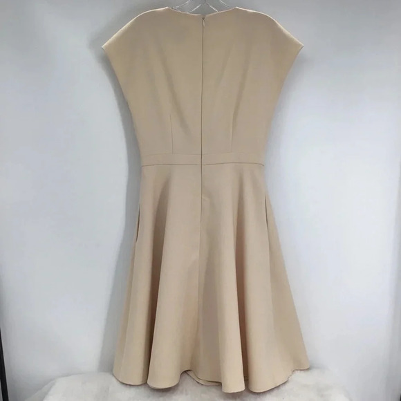 Gal Meets Glam Lydia Dress Blush Pink Neutral Classic Minimalist Size 4 - Picture 4 of 12